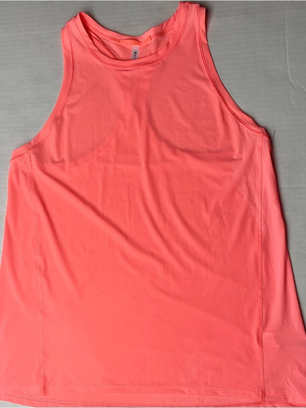 ATHLETA Ultimate Train Tank Top 530586 Racerback  Coral Volt XS